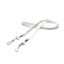 Cordon double attache - blanc